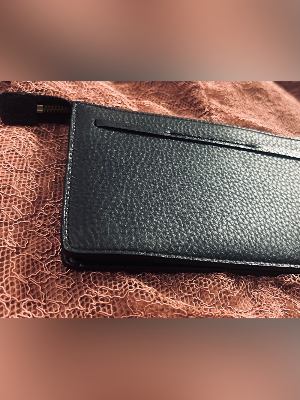 Kate Spade Wristlet-New York Hayes Bow Black Pebble Leather - Picture 11 of 17